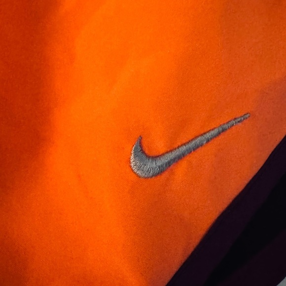 Nike Bright Orange Running Shorts with Black and Dark Purple Accents - Picture 4 of 6